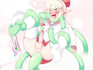TRAP ELF MAX HOODIE GETS FUCKED IN THE ASS BY TENTACLES